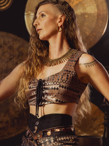 Reversible Avalon Vest: Copper/Black