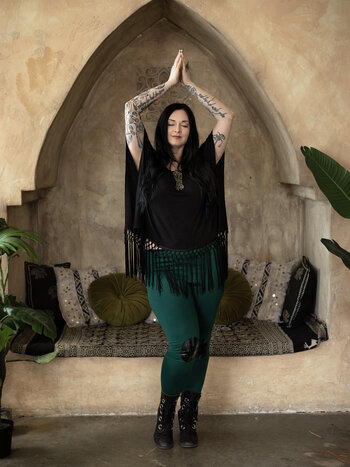 SALE Fringed Kaftan Top