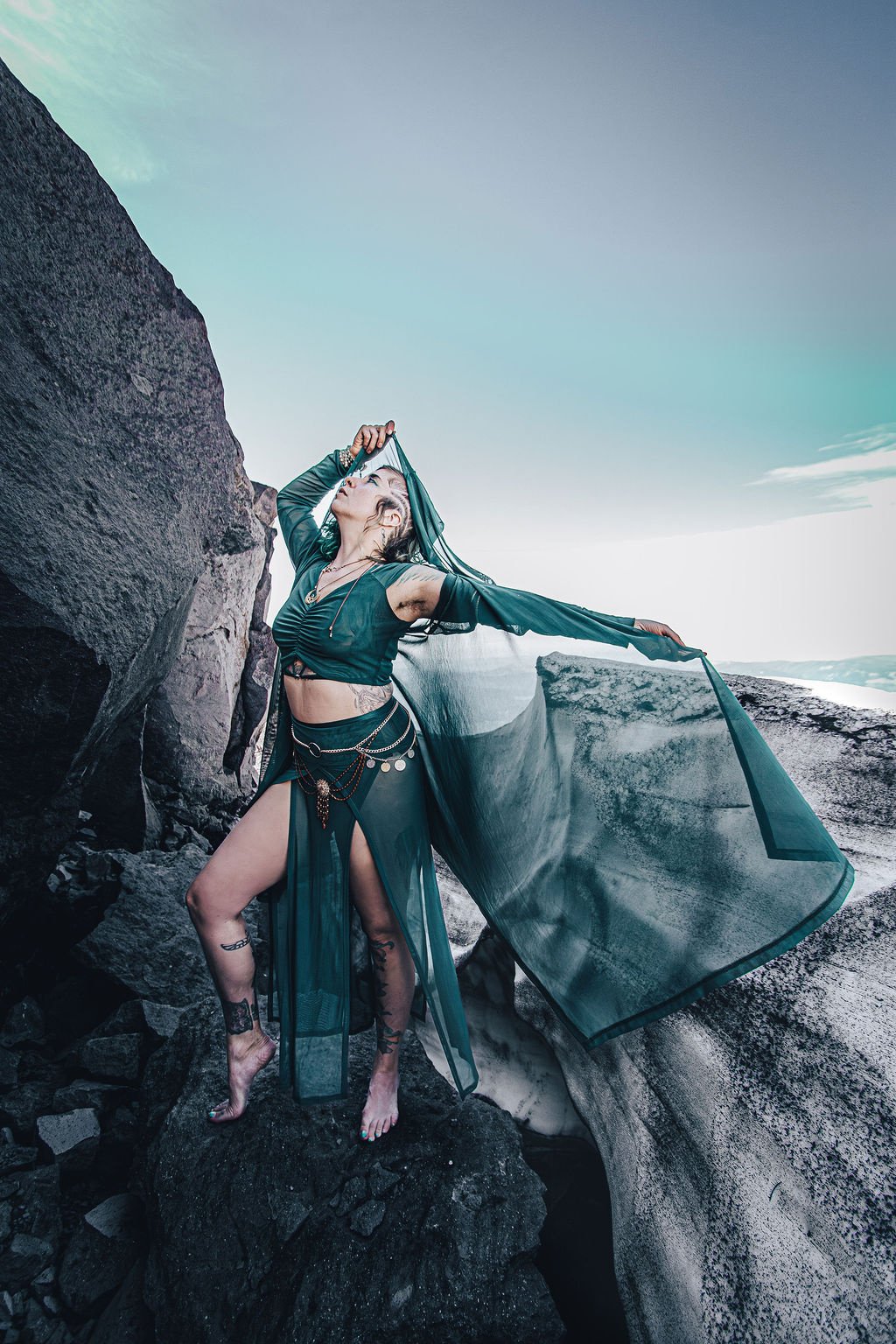 Four Panel Skirt : Mesh