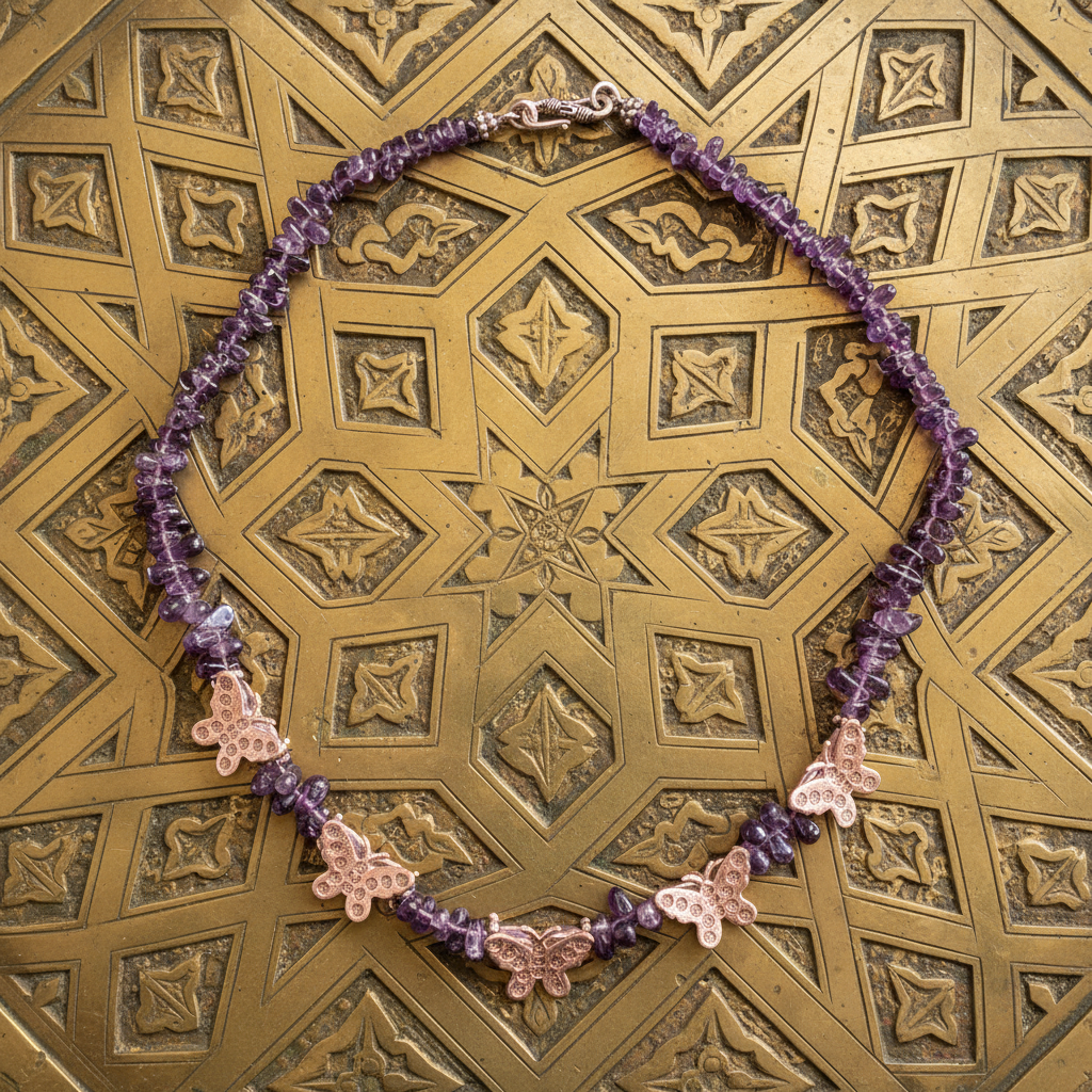 Faewing Heirloom Necklace - Amethyst