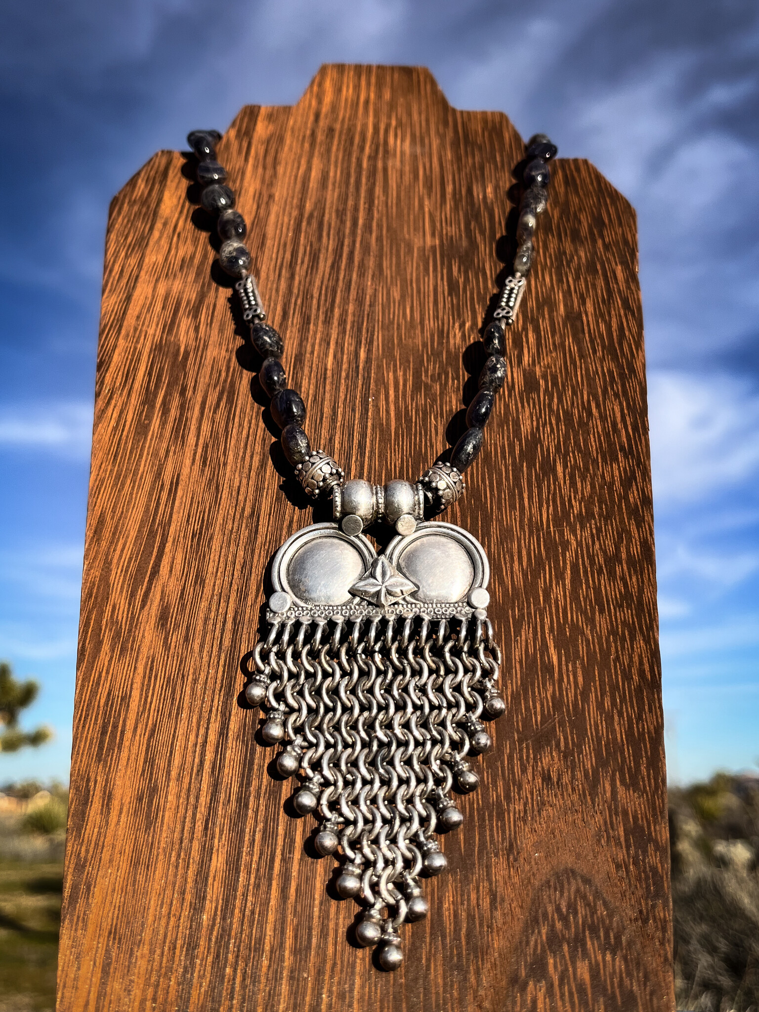 Owlcrest Shield Necklace