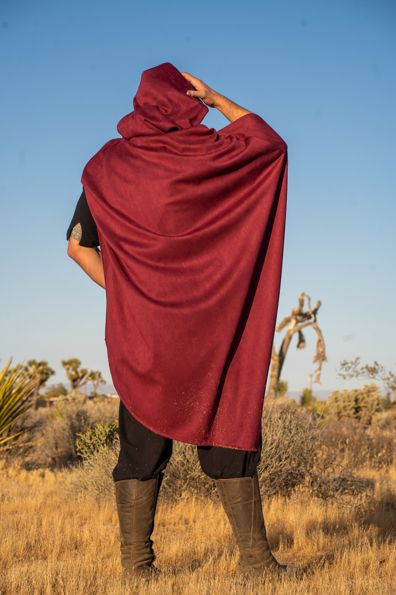 Convertible Cape : Techno Suede Red