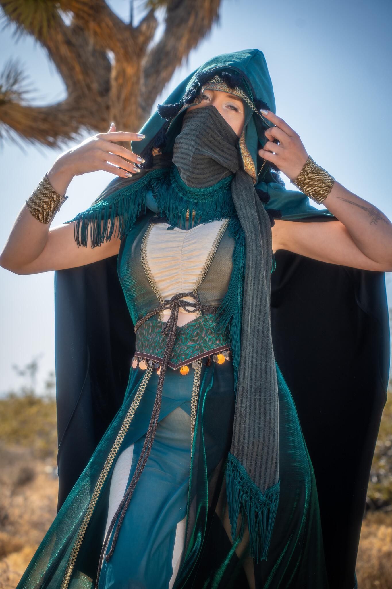 Convertible Cape : Techno Suede Teal