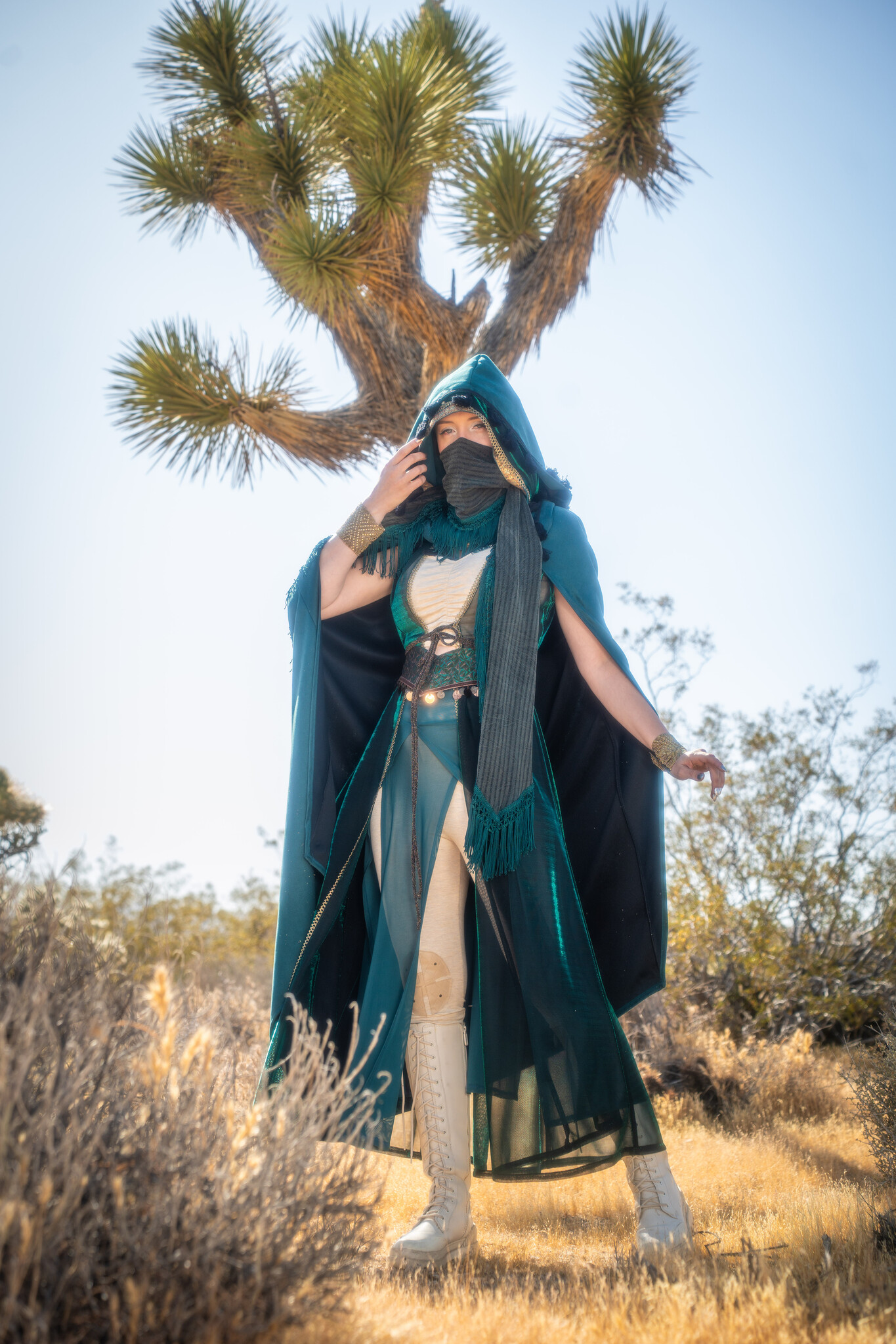 Convertible Cape : Techno Suede Teal