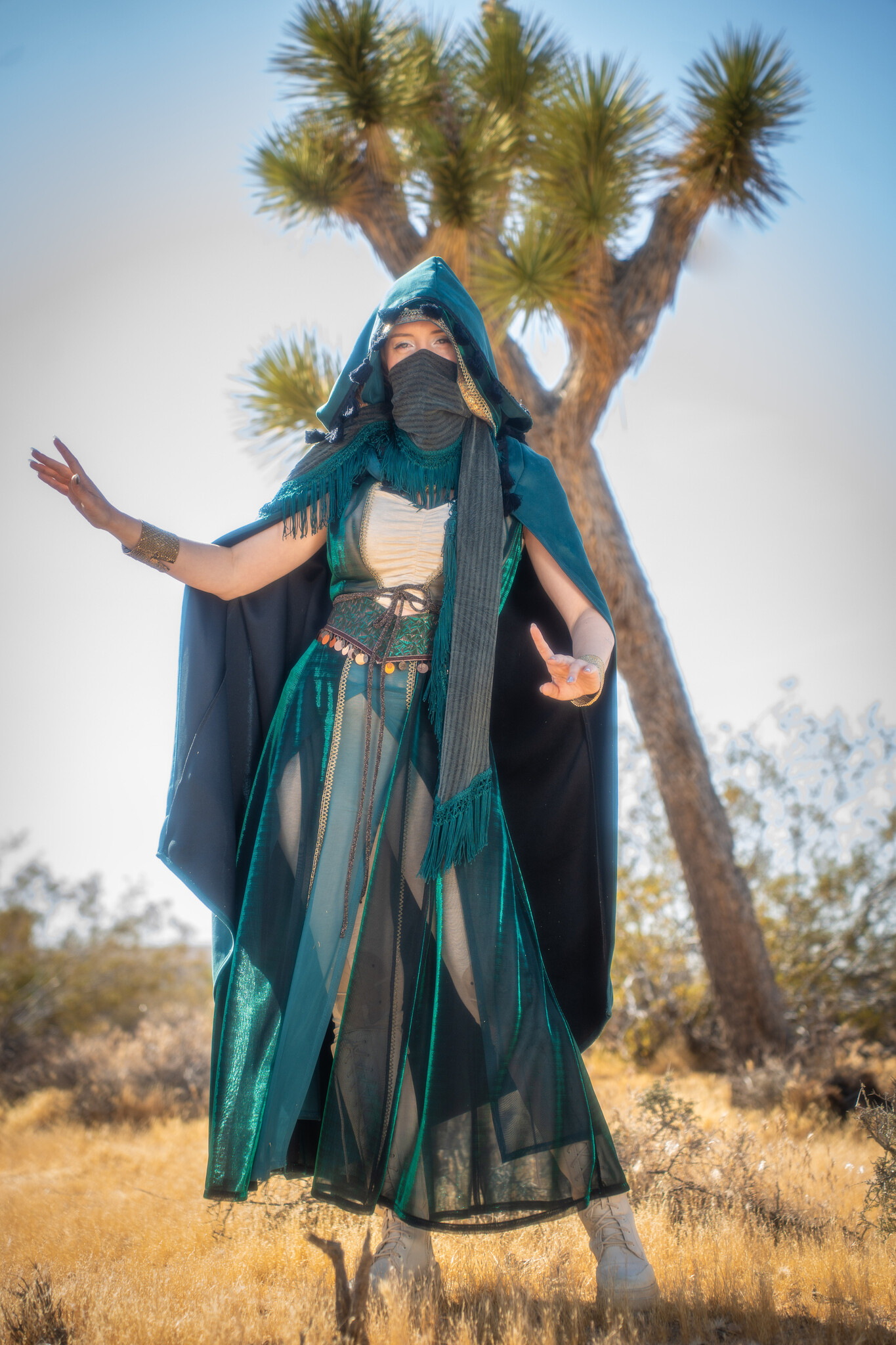 Convertible Cape : Techno Suede Teal