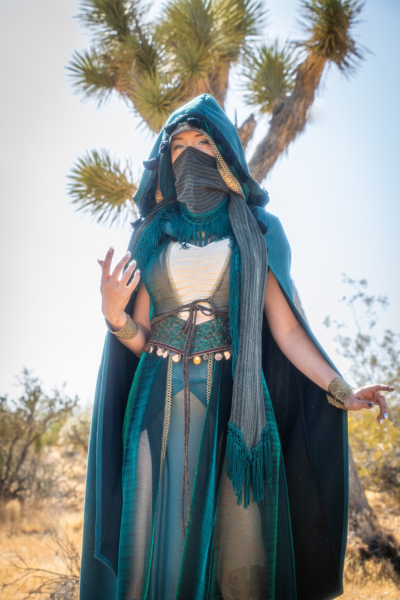 Convertible Cape : Techno Suede Teal