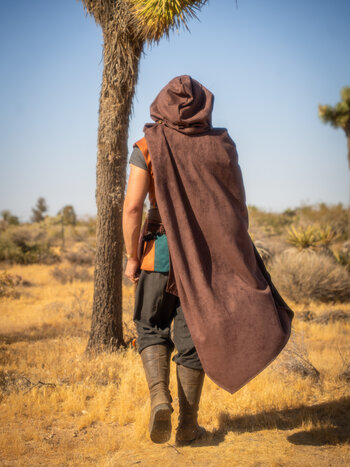 Convertible Cape : Techno Suede Brown