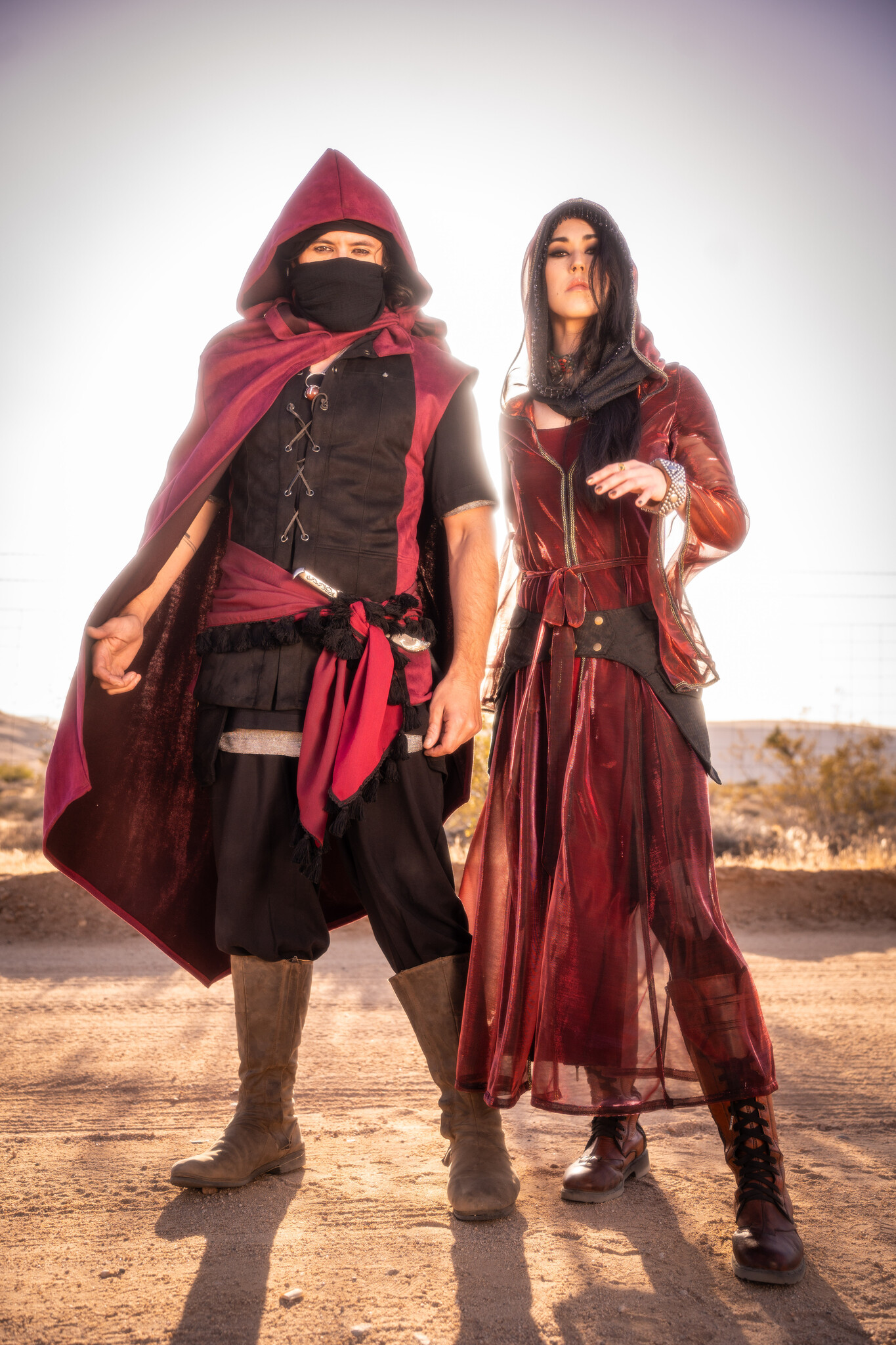 Convertible Cape : Techno Suede Red