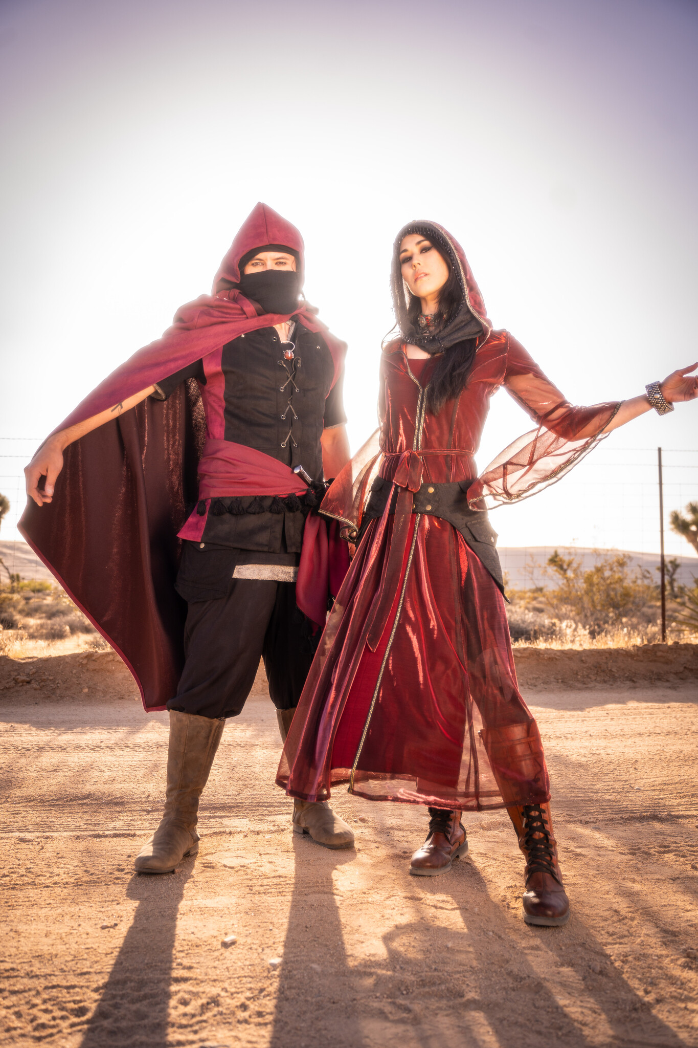 Convertible Cape : Techno Suede Red