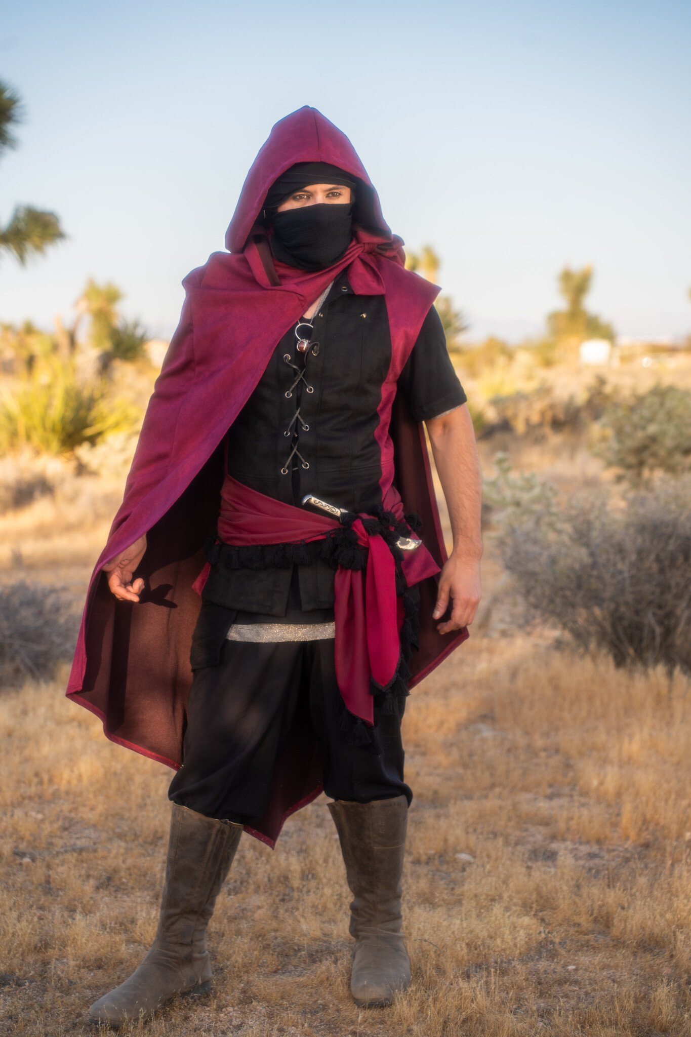 Convertible Cape : Techno Suede Red