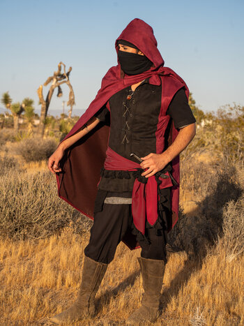 Convertible Cape : Techno Suede Red