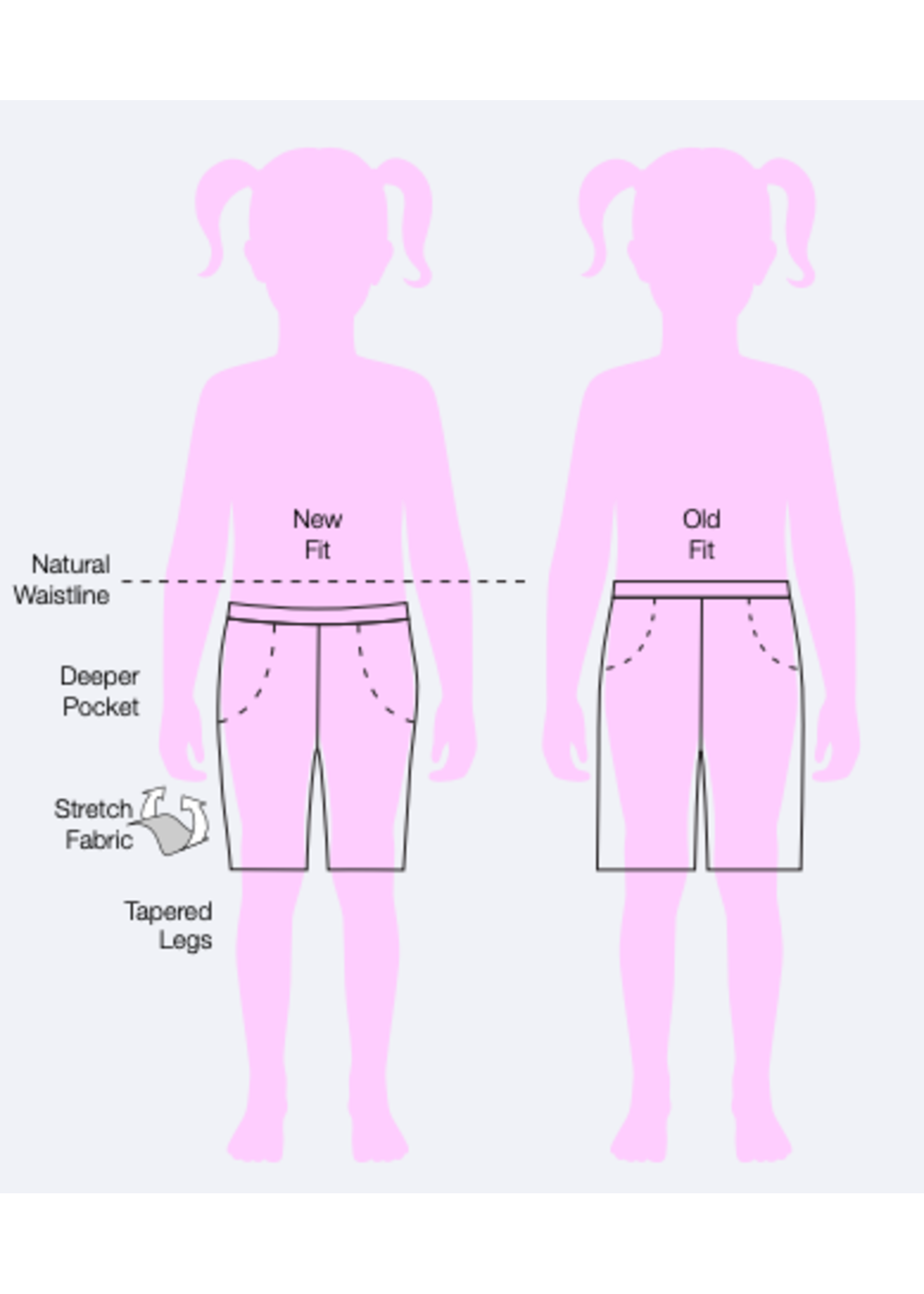 UNIFORM A+ Girls Shorts, Navy