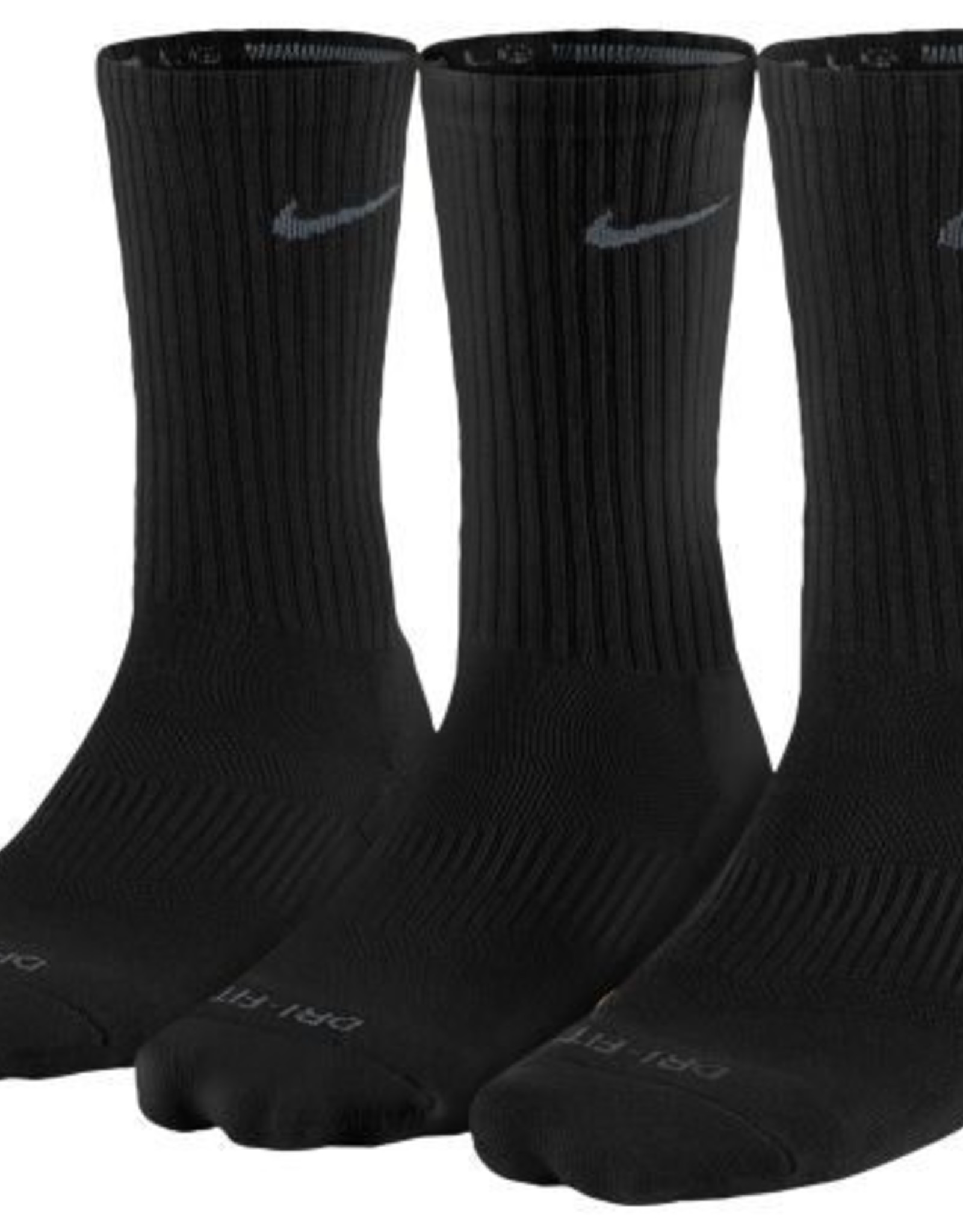 NON-UNIFORM Nike 3pk Dri-Fit 1/2 Crew Sock