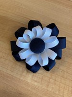 UNIFORM Hair - Button Centered 2-Layered Bow on Barrette