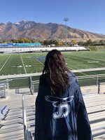 NON-UNIFORM JD FanWrap Poncho Sports Blanket, weather resistant, Navy
