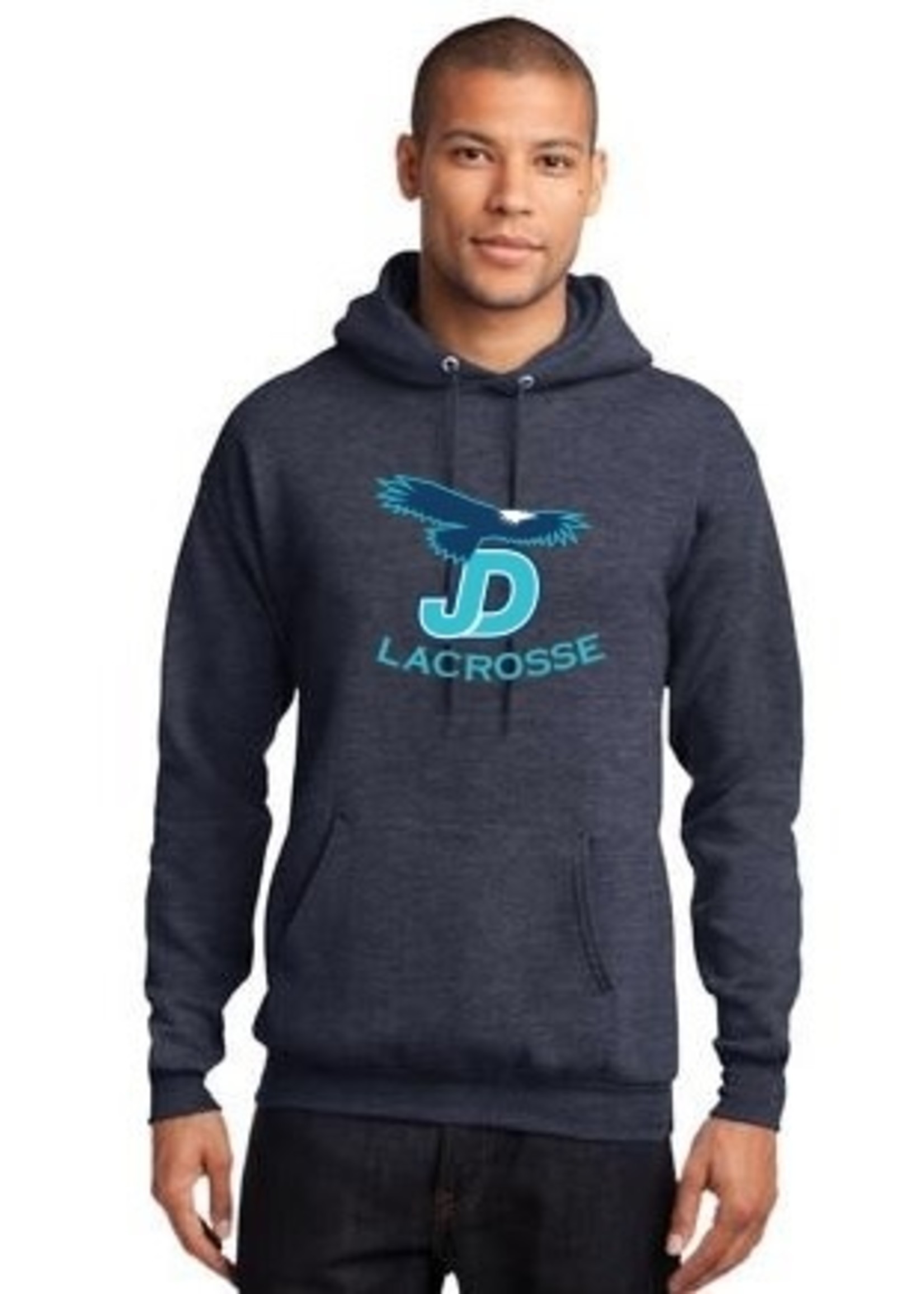 NON-UNIFORM JD Lacrosse Navy Heathered Sweatshirt