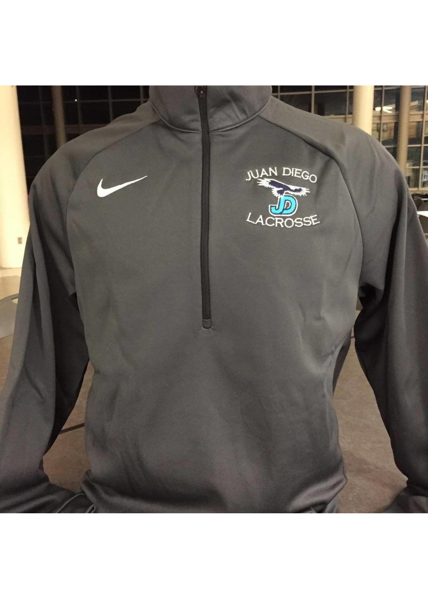 NON-UNIFORM JD Lacrosse Nike Dri-Fit 1/4 Zip, Grey