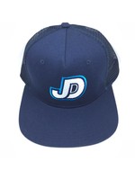 NON-UNIFORM JD flat bill hat, mesh and adj back JD logo embry on front