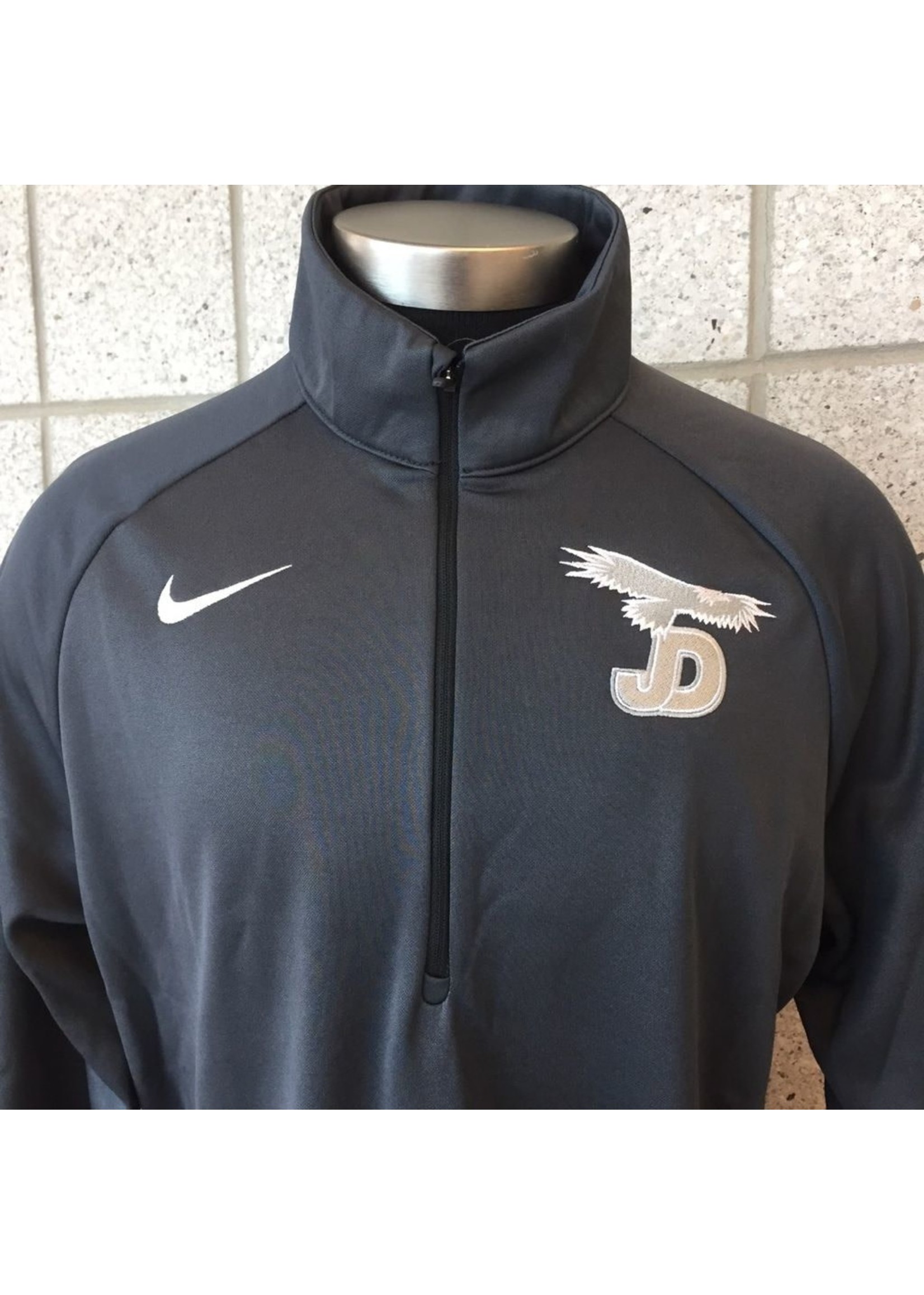 NON-UNIFORM Nike 1/2 Zip Jacket zip, JD/Eagle on right chest