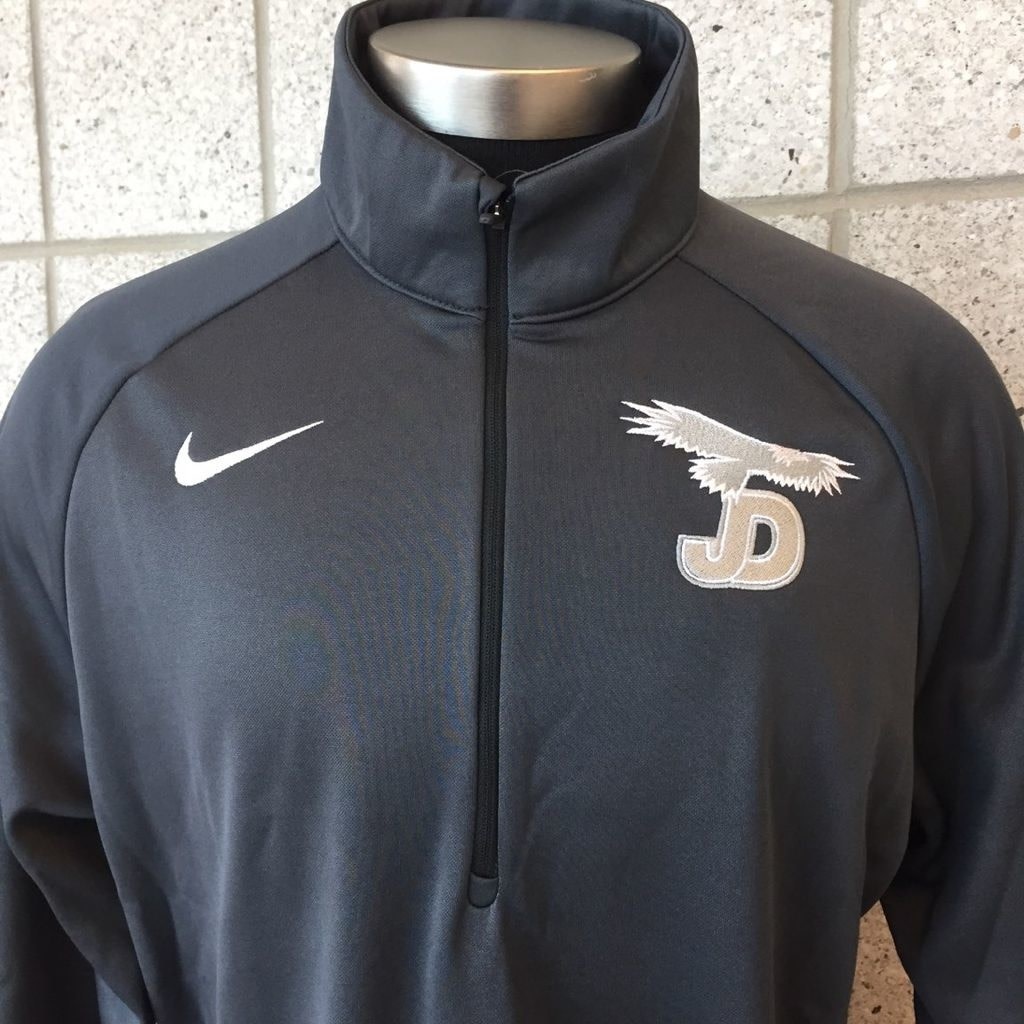 Nike 1/4 Zip Jacket zip, JD/Eagle on right chest - Saint Paul's Place