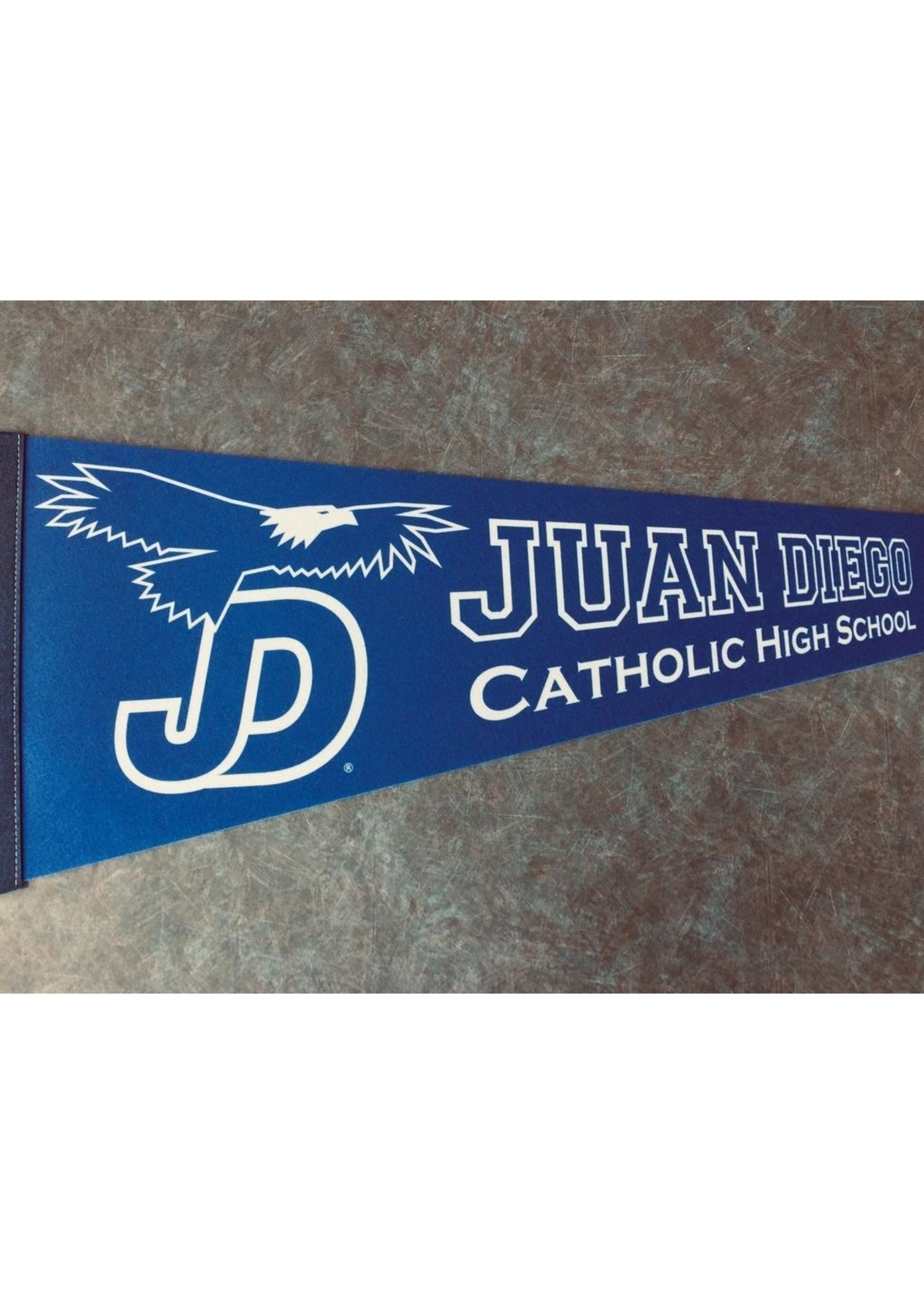 NON-UNIFORM Pennant Flag - Juan Diego Catholic High School, Navy,  (12 x 30)