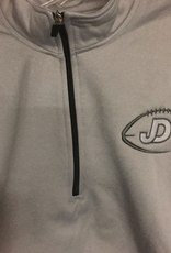 NON-UNIFORM Sweatshirt Football - 1/4 Zip Fleece Pullover  Left Chest JD Football embry
