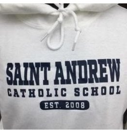 UNIFORM Saint Andrew Hooded Sweatshirt, White
