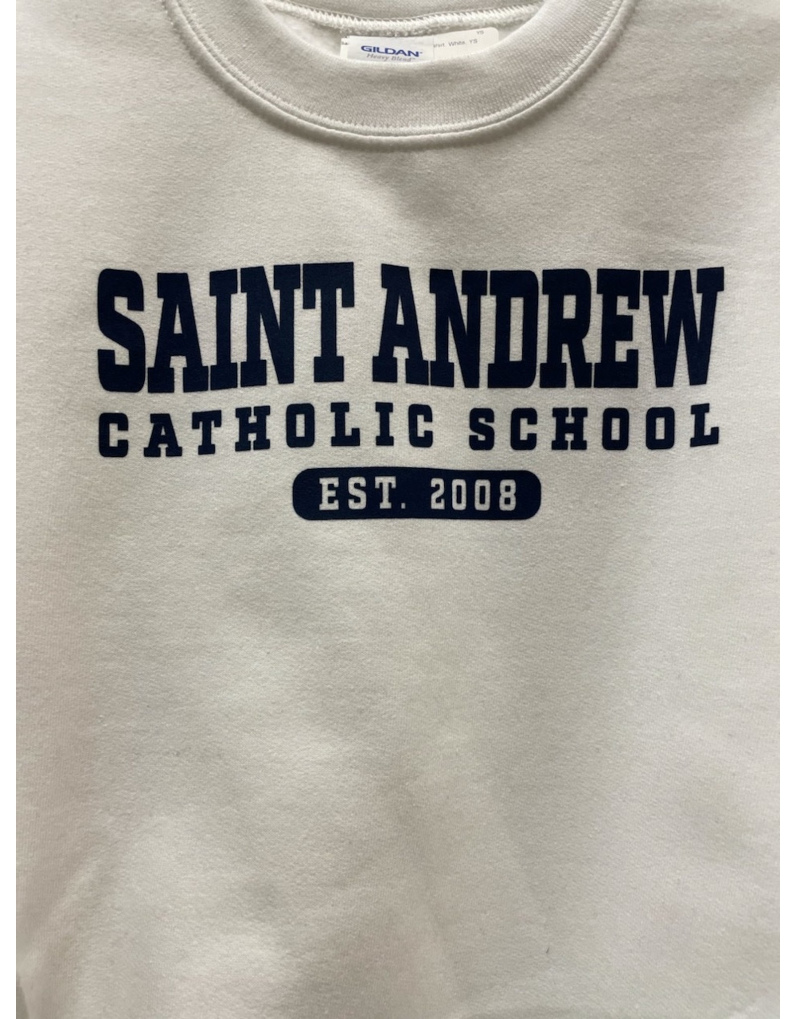 UNIFORM Saint Andrew Crew Neck Sweatshirt, White