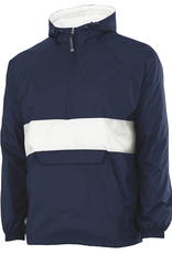 NON-UNIFORM Striped Pullover 1/4 Zip Jacket, custom - Hooded