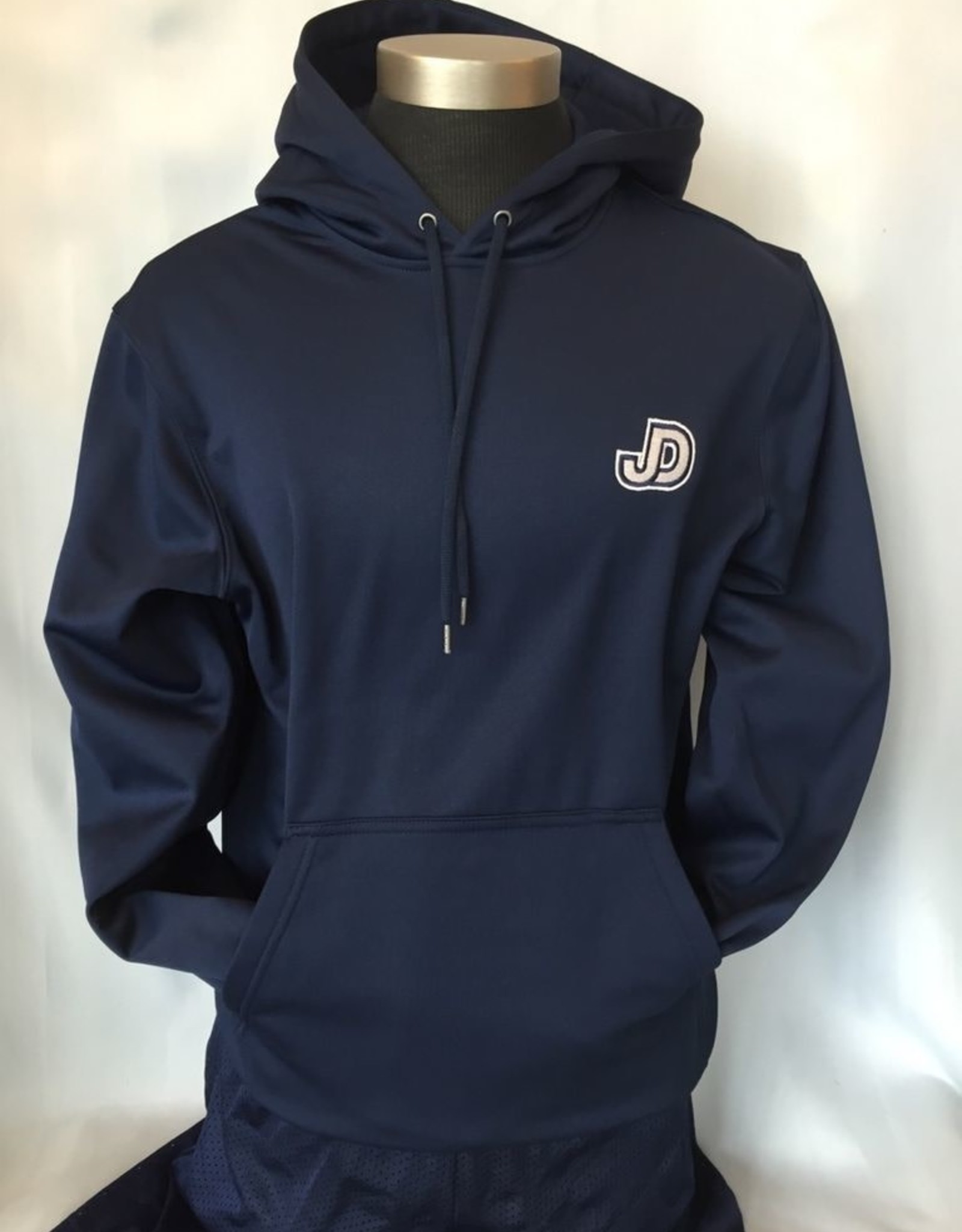 NON-UNIFORM Sweatshirt - Hooded Pullover, JD/eagle tackle twill applique center back, JD embry. left chest front
