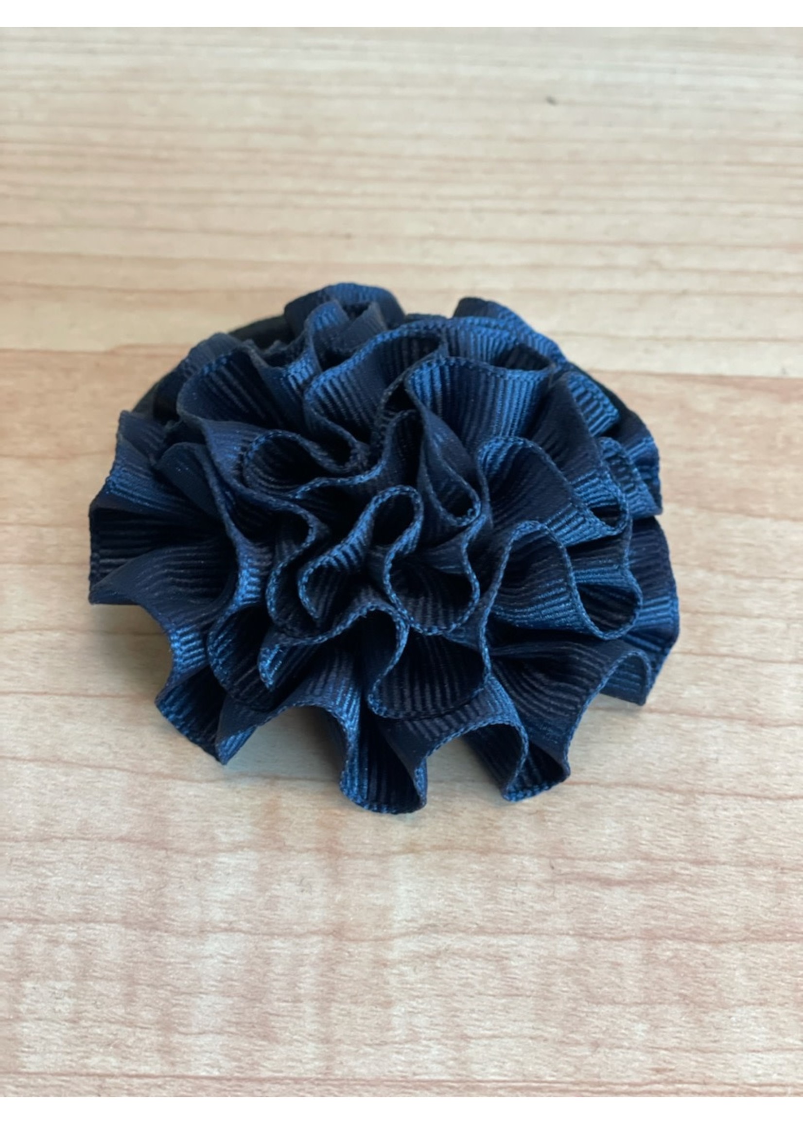 UNIFORM Hair - Small Rosette Pony, navy hair accessory, FBE13