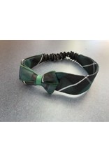 UNIFORM Elastic Soft Headband w/ attached bow, SJB, Plaid