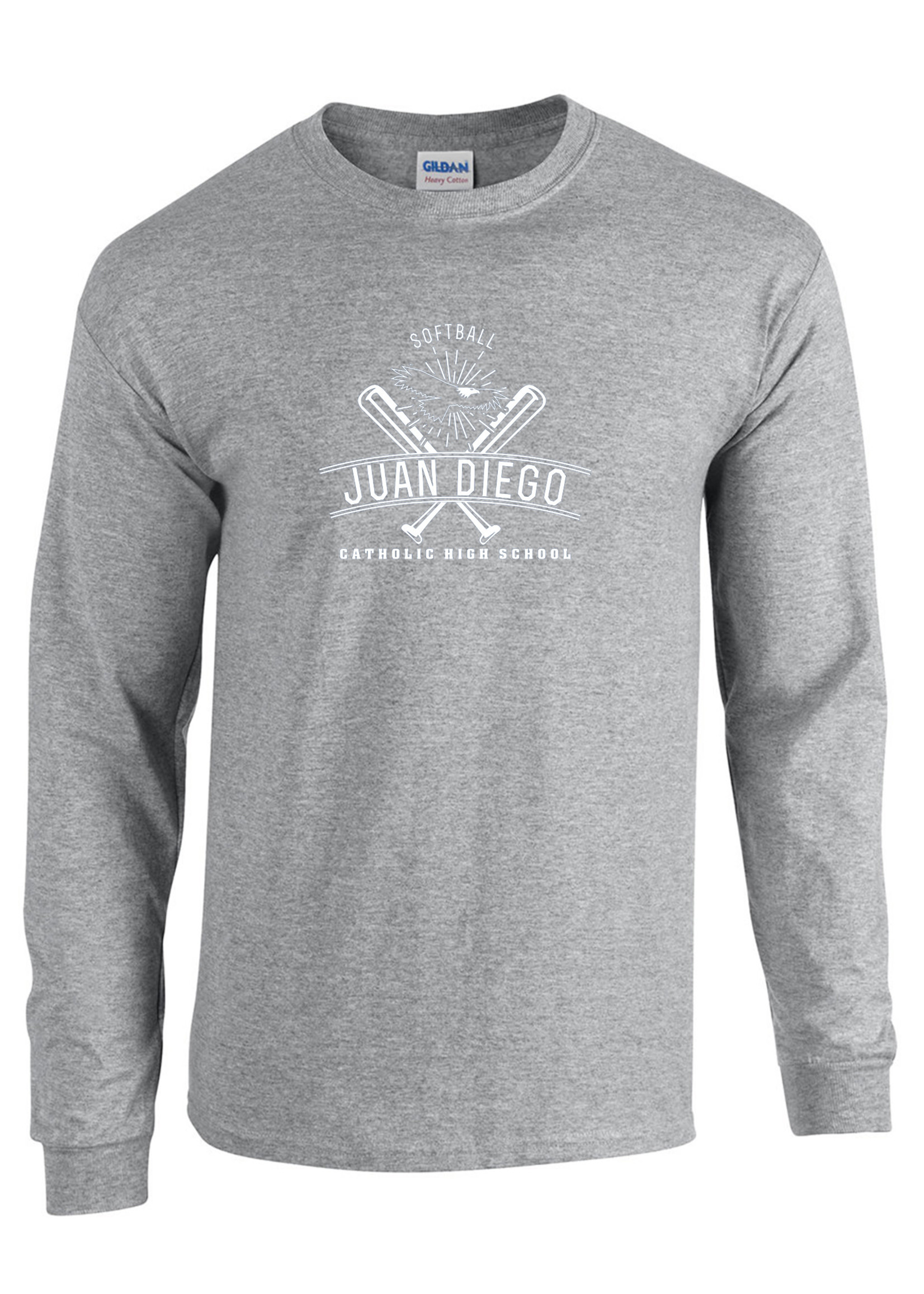 NON-UNIFORM JD Softball Spirit Long Sleeve T-Shirt, legacy bat design