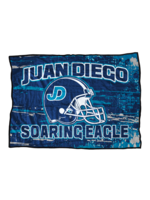 NON-UNIFORM JD D-Luxe Plush Spirit Wrap Blanket, Football - NEW!