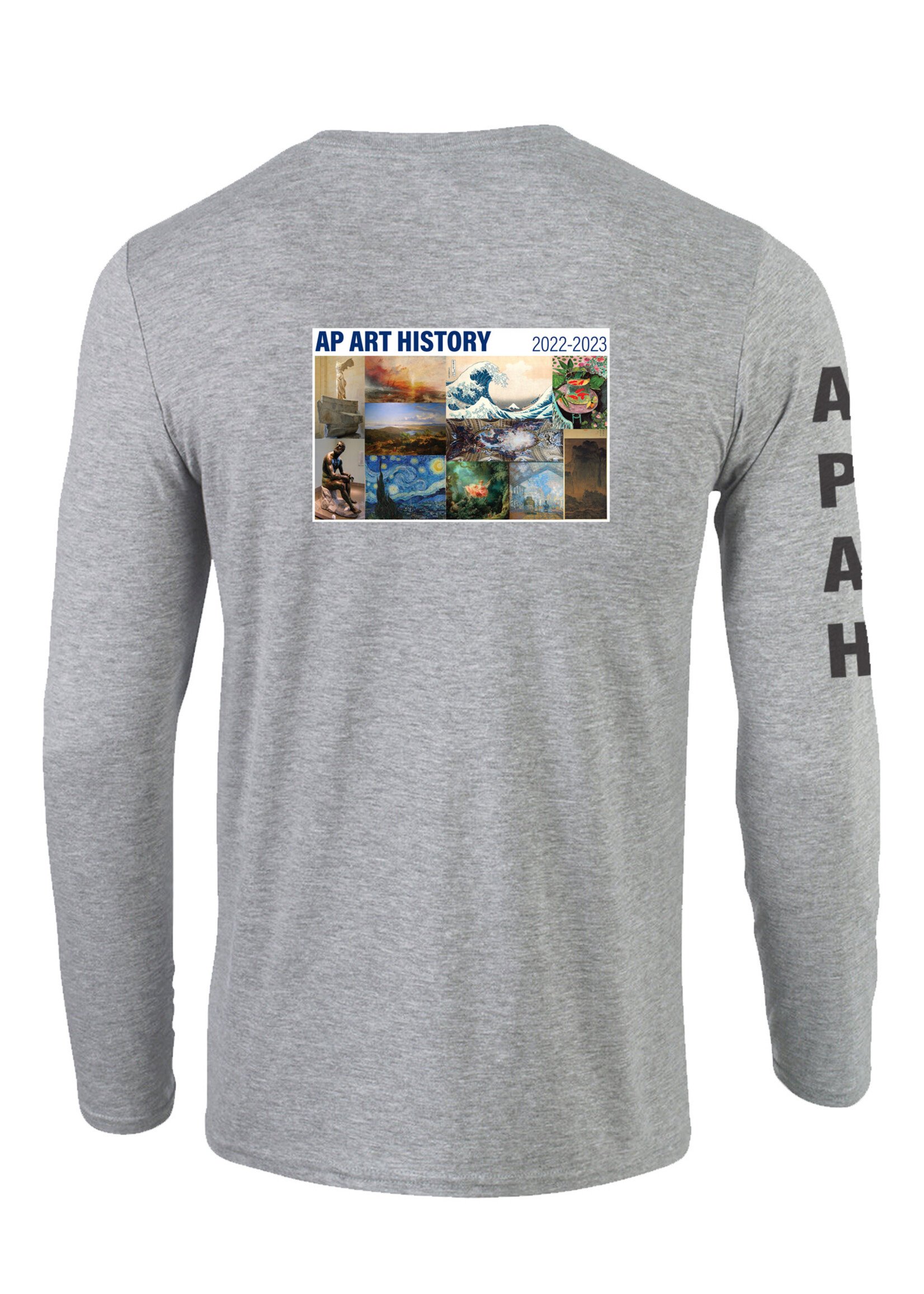 NON-UNIFORM Custom JD AP Art History Unisex Long Sleeve Shirt, Gray