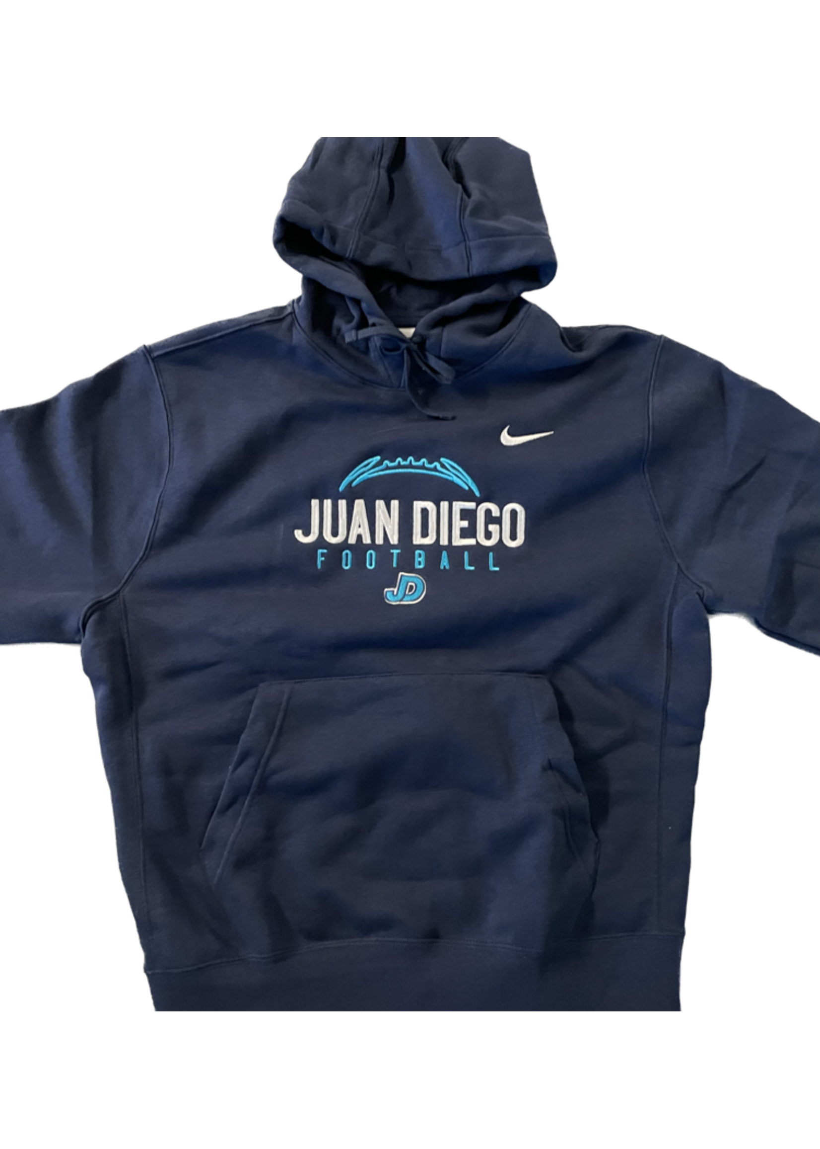NON-UNIFORM JD Football Embroidered Nike Hooded Sweatshirt