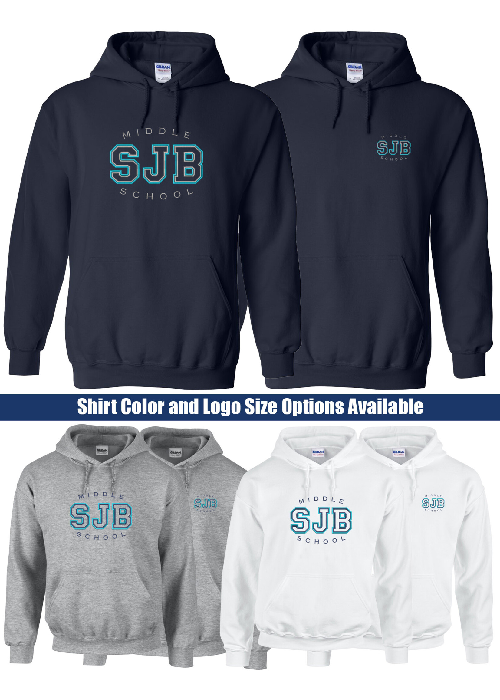 NON-UNIFORM SJBMS Hooded Pullover Sweatshirt