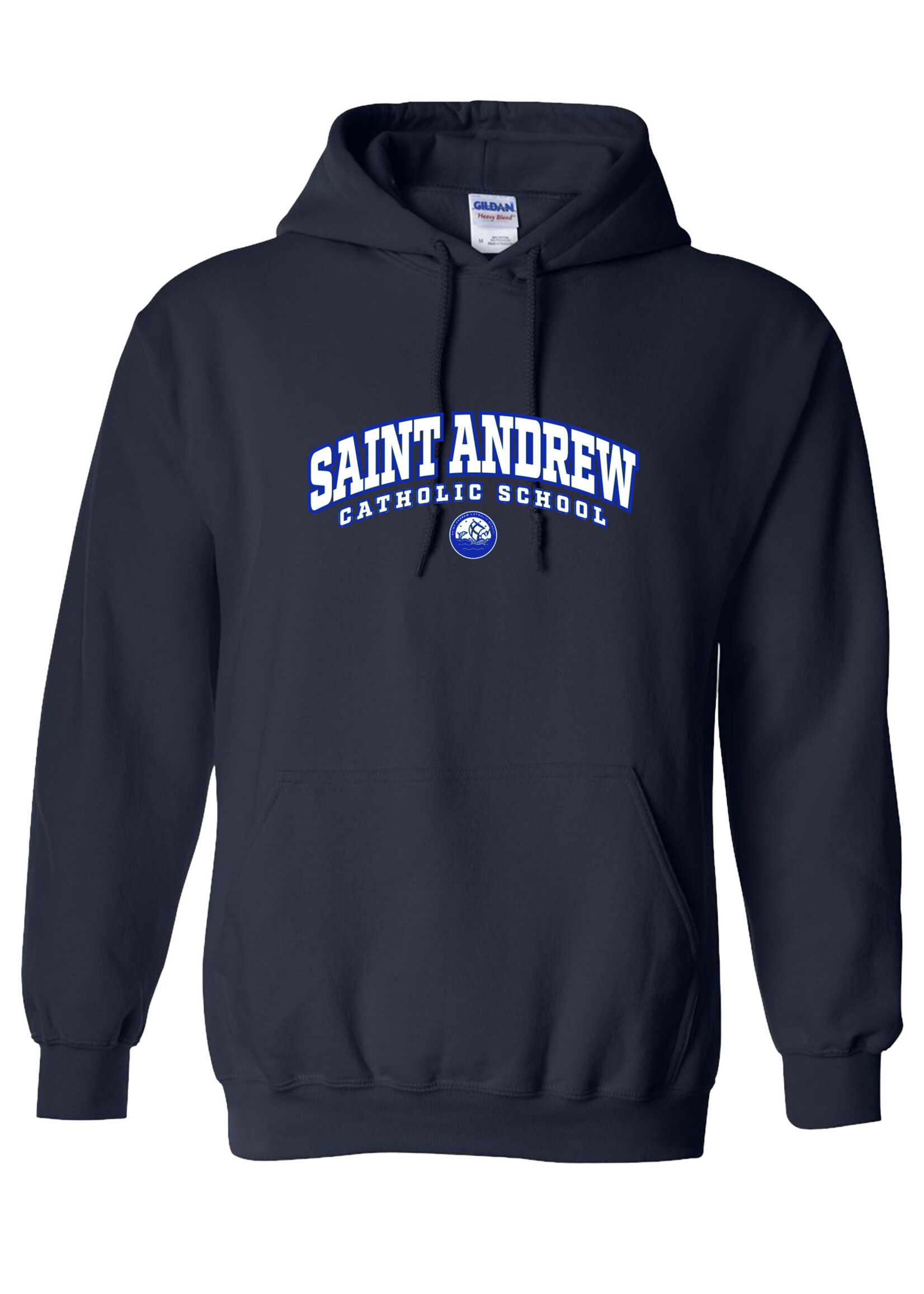 NON-UNIFORM Saint Andrew Hooded Pullover Spirit Sweatshirt, Navy