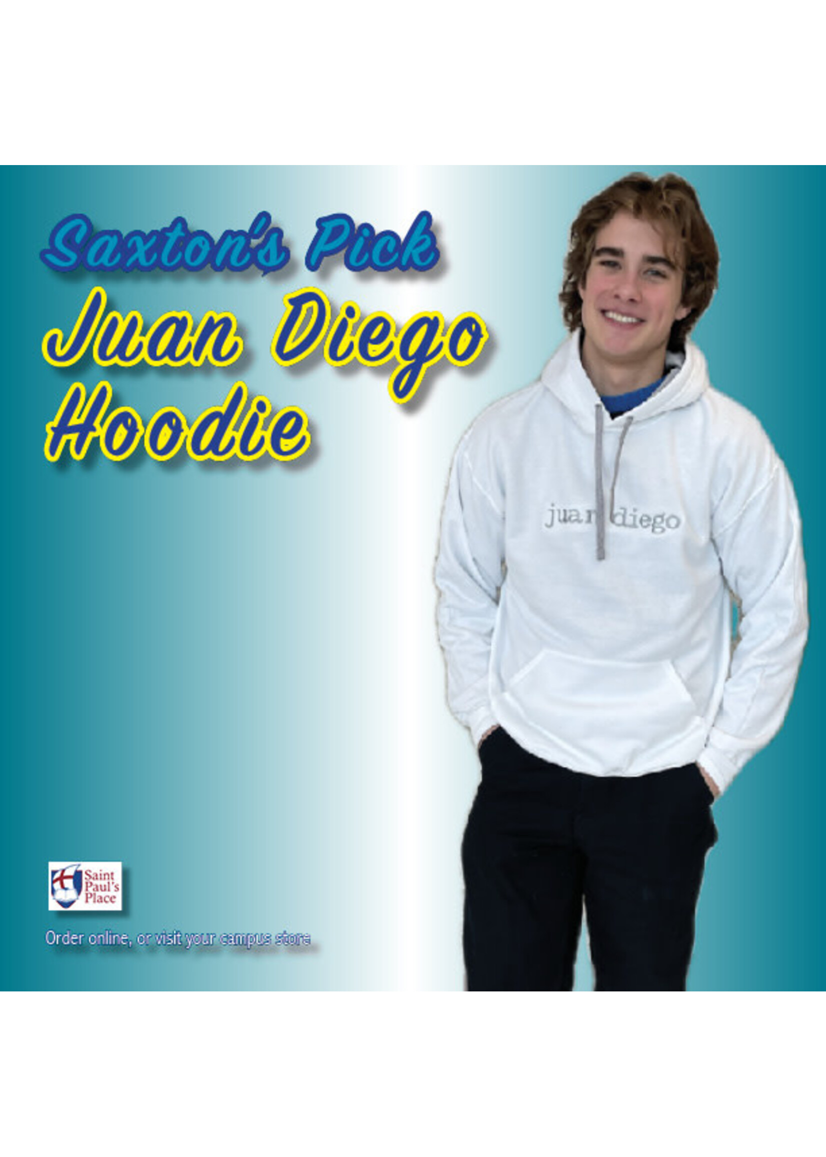 NON-UNIFORM Juan Diego typeset Hooded Pullover