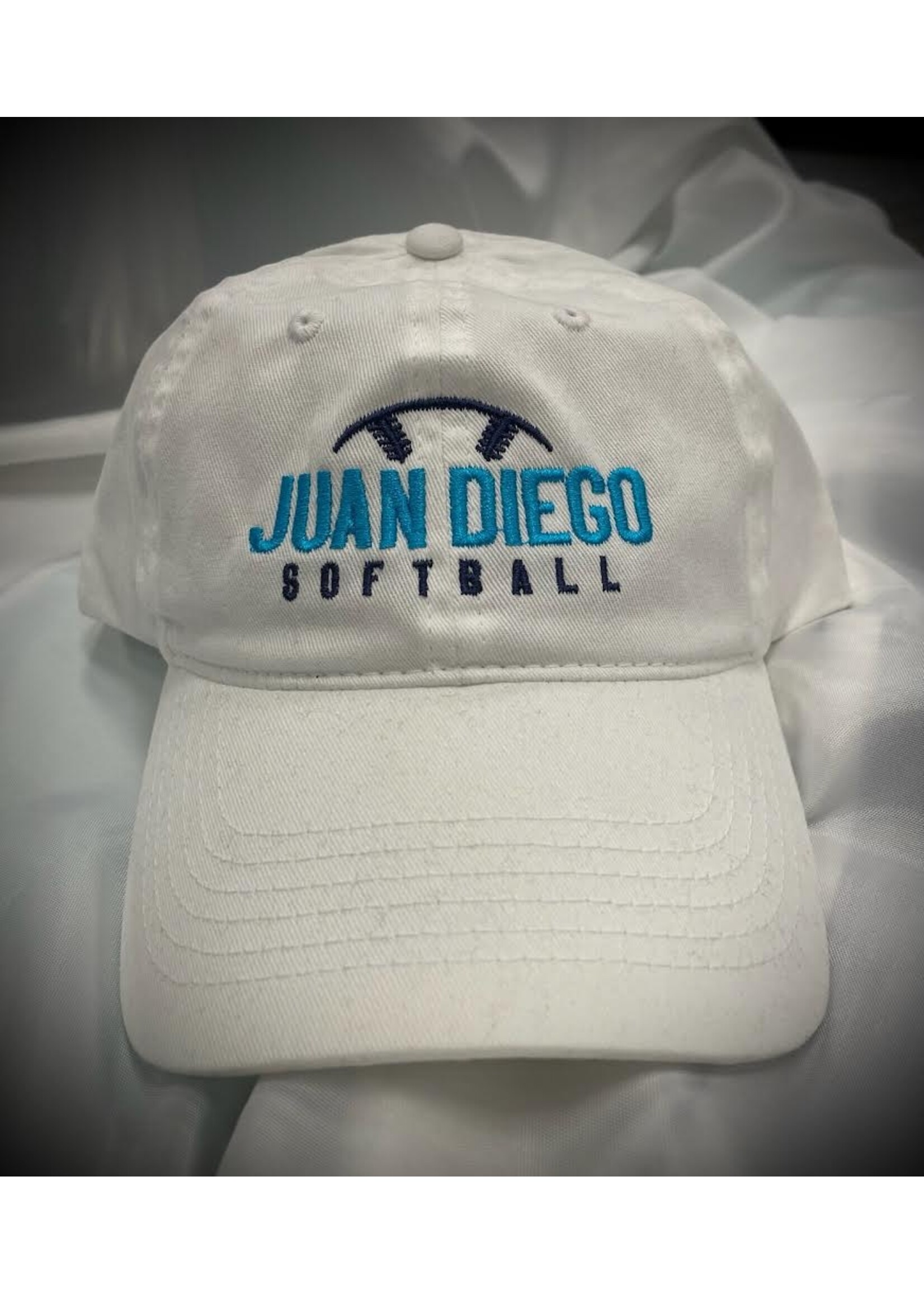 NON-UNIFORM Hat - Custom Softball  White Campus Cap - Men’s/Unisex