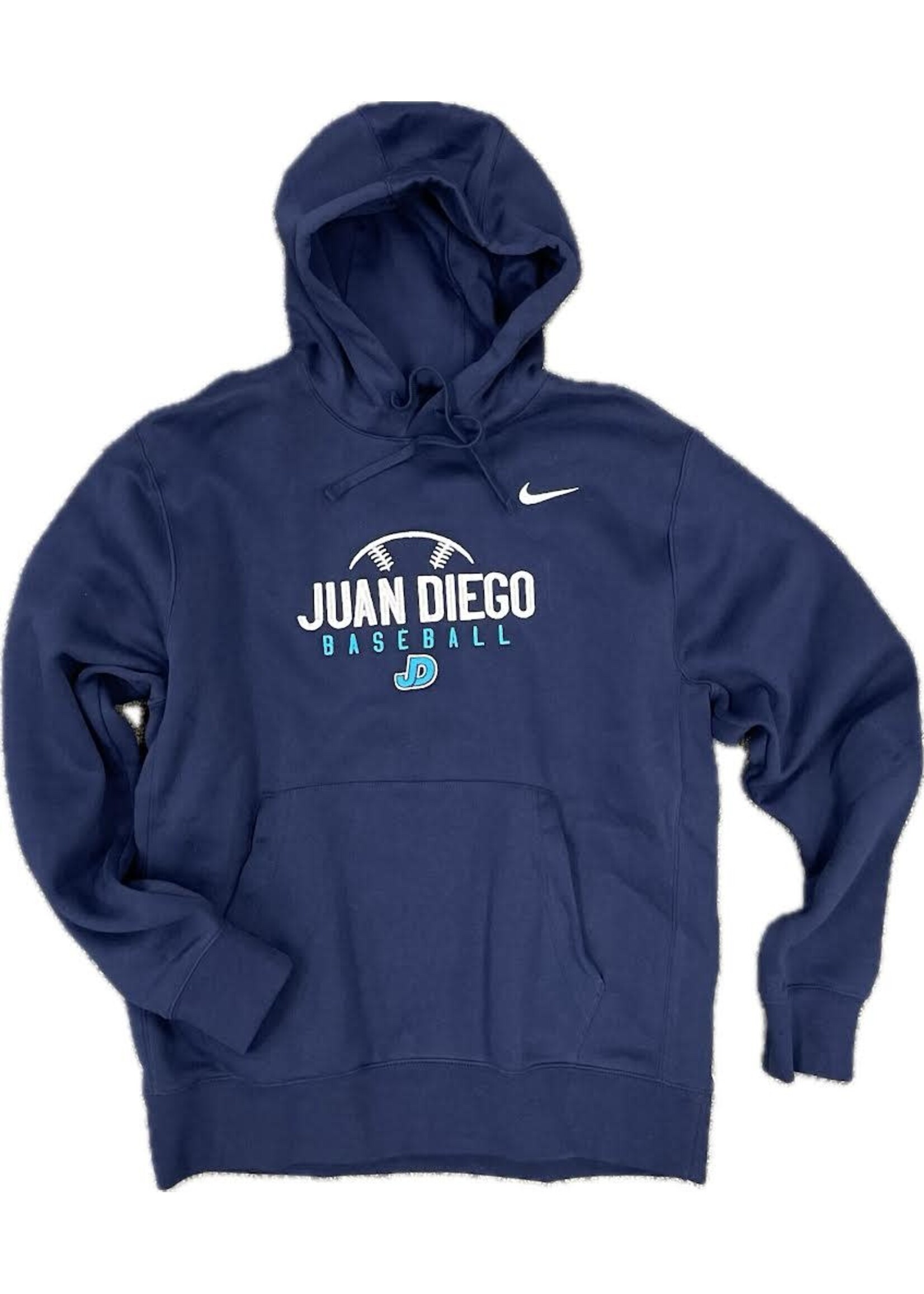 NON-UNIFORM JD Baseball Embroidered Nike Hooded Sweatshirt