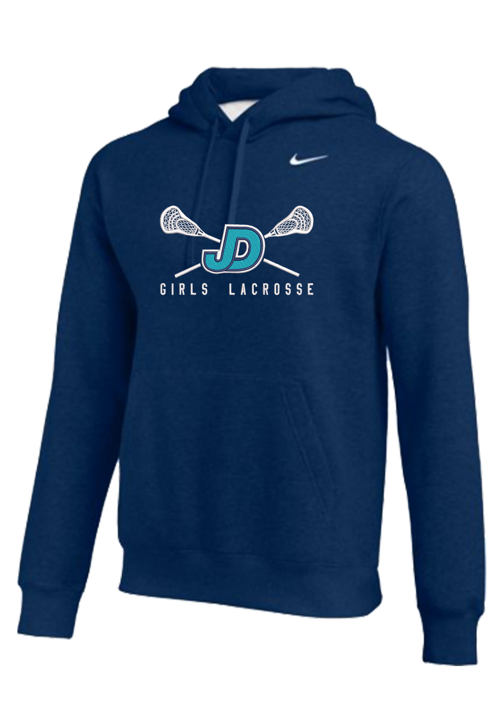 NON-UNIFORM Lacrosse - JD Girls Lacrosse Sticks Embr. Nike Hooded Sweatshirt, Unisex