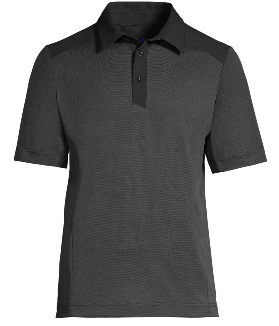 NONUNIFORM POLO Eclipse Men's Hybrid Performance Polo, black Saint