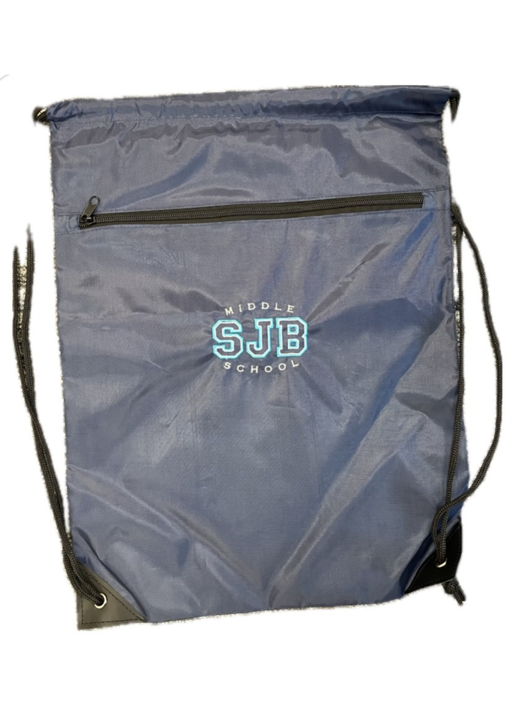 NON-UNIFORM SJBMS Carry Cinch Bag w/ Pocket, navy