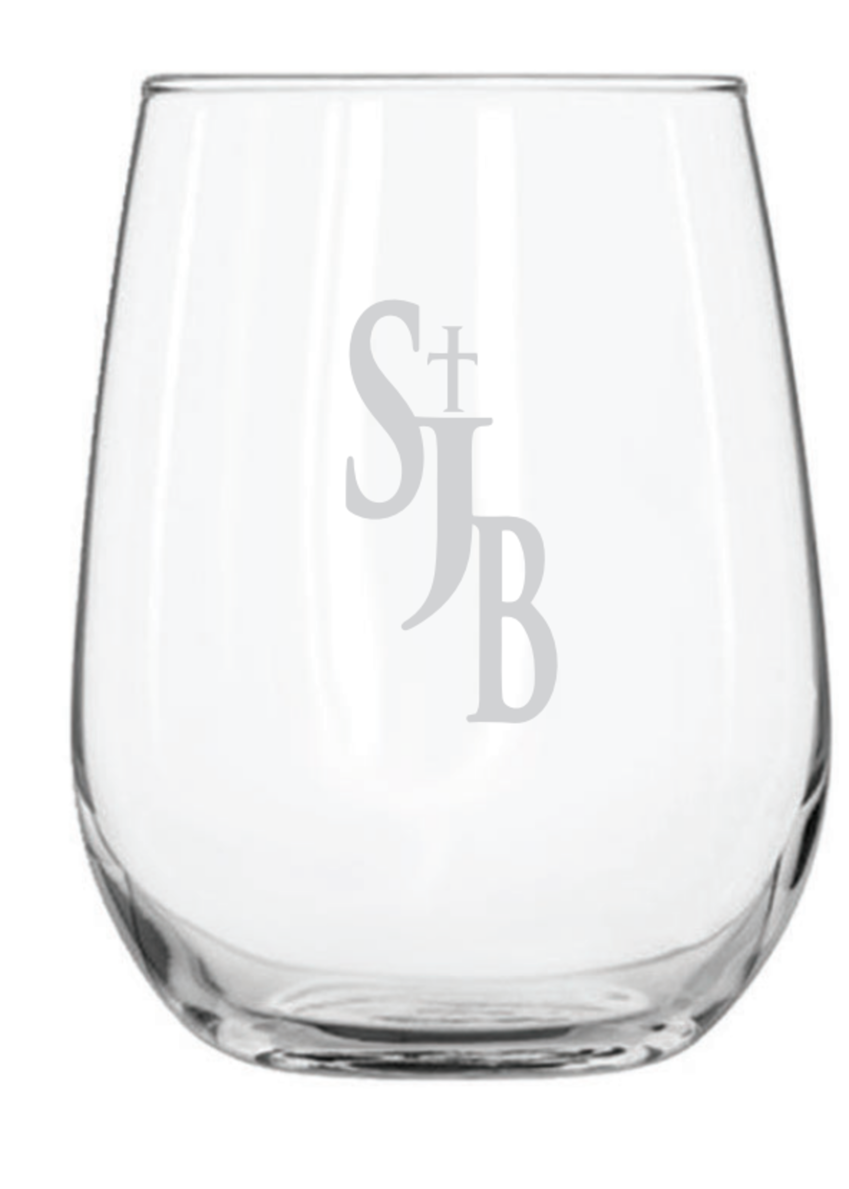 NON-UNIFORM Beverage.- SJB 17 oz.  Glass, SJB  logo