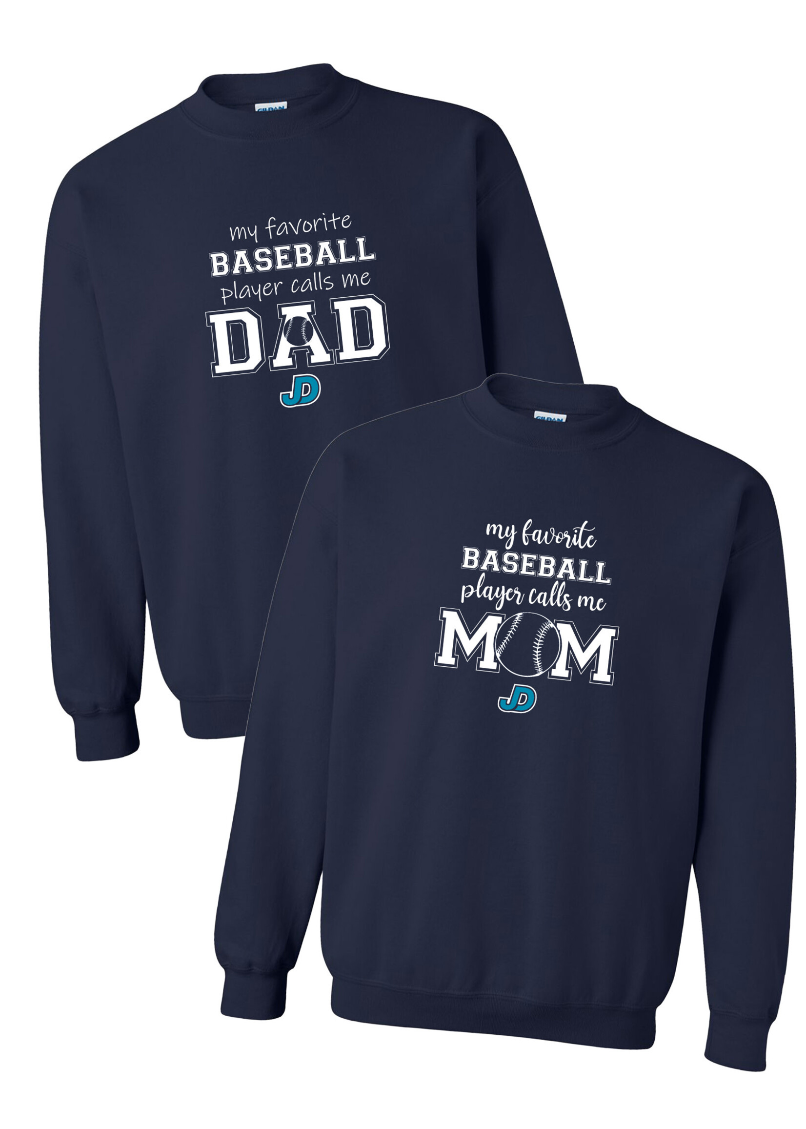 NON-UNIFORM My Favorite BASEBALL Player Calls Me crew neck sweatshirt