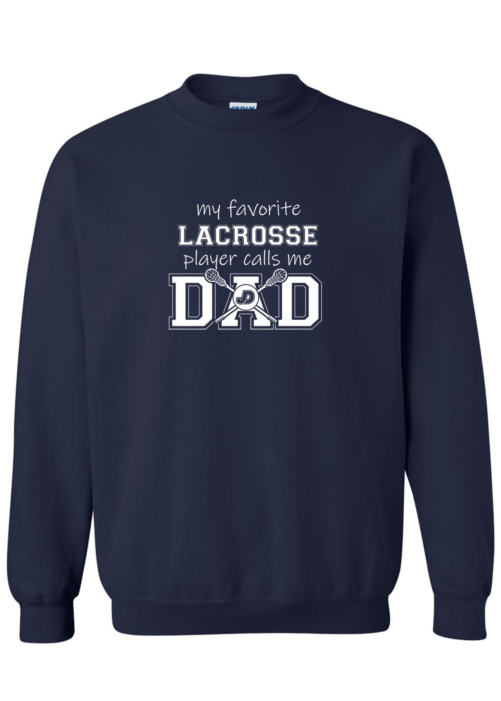 NON-UNIFORM My Favorite LACROSSE Player Calls Me crew neck sweatshirt