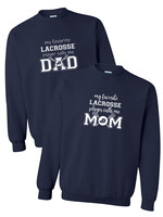 NON-UNIFORM My Favorite LACROSSE Player Calls Me crew neck sweatshirt