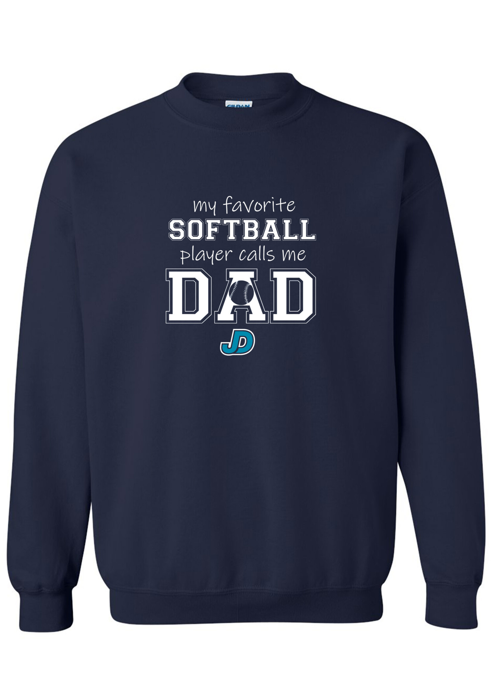 NON-UNIFORM My Favorite SOFTBALL Player Calls Me crew neck sweatshirt
