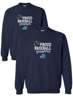 NON-UNIFORM Proud BASEBALL Grandparent crew neck sweatshirt